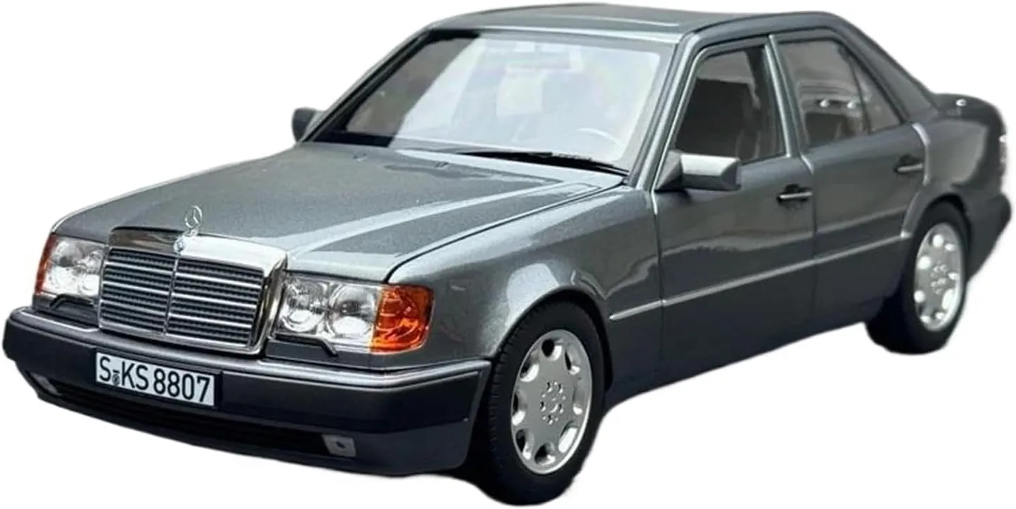 1 18 for Benz 500E W124 E Alloy Diecast Car Model Simulation Toy Collection Display Figure Souvenirs Motor Vehicles Toys