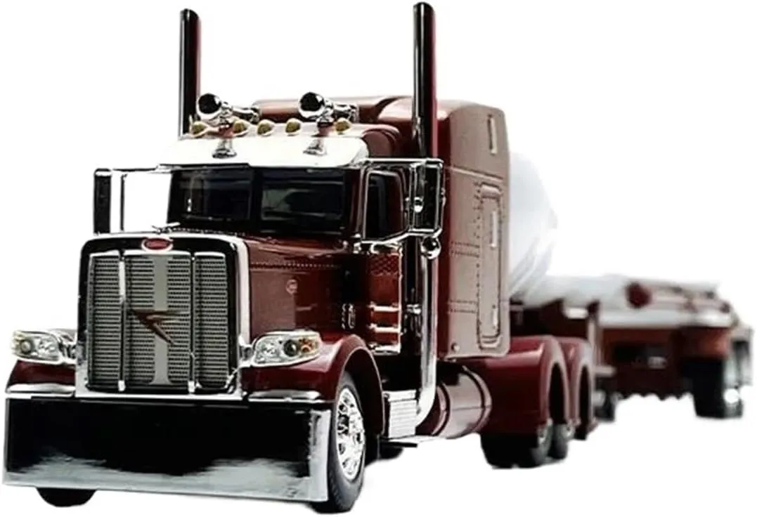 1 64 for Peterbilt 389 Mississippi Liquid Propane Tanker Truck Alloy Car Model Miniature Collection Motor Vehicles Toys