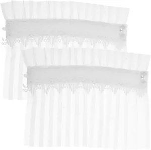 1 Pair Elegant Wrist Cuffs Detachable Ruffle Lace Cuffs for Women Fashionable Clown Sleeves for Sweaters