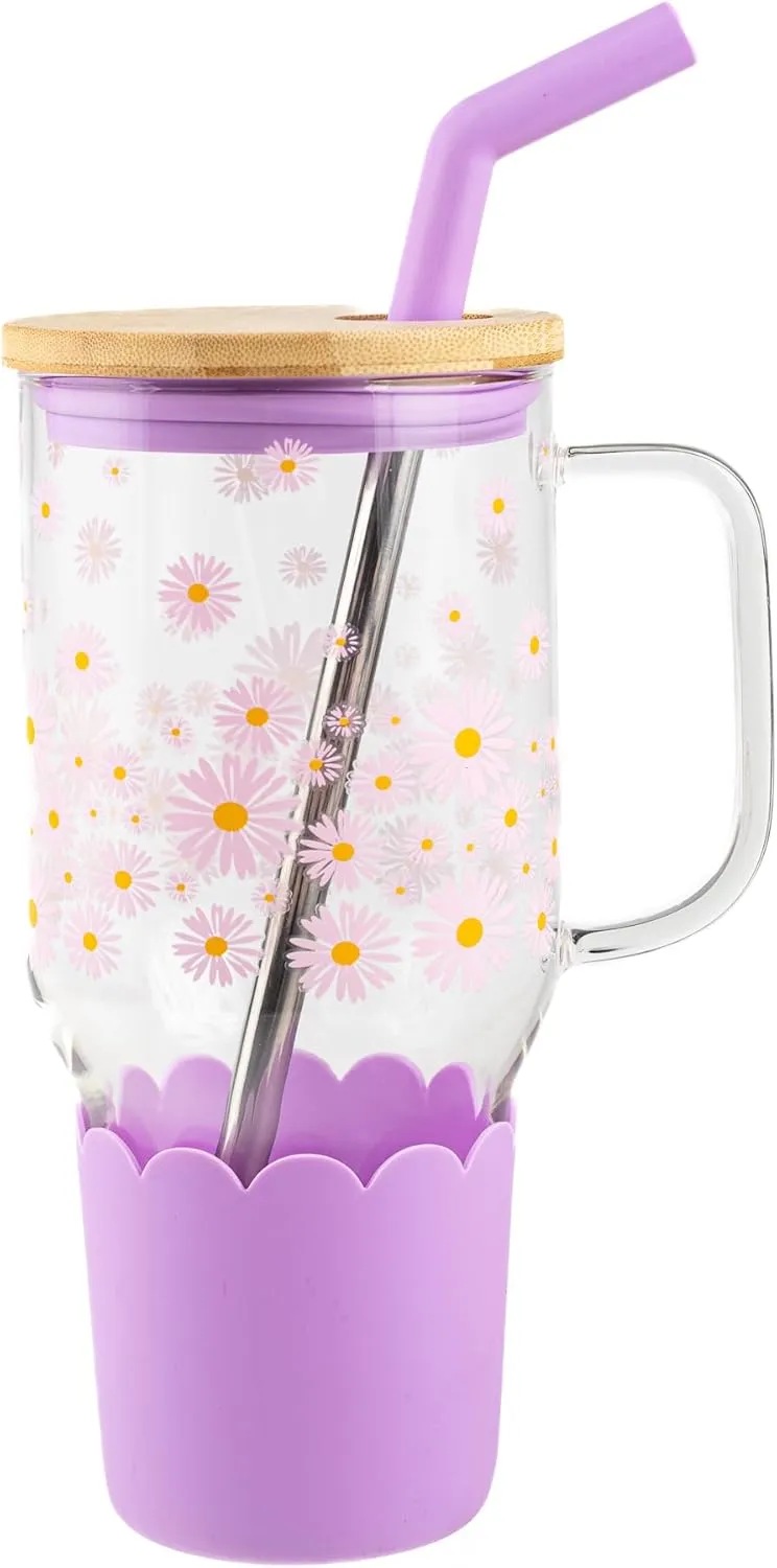 10 Strawberry Street Adria Hydration Bottle, Lilac Daisy