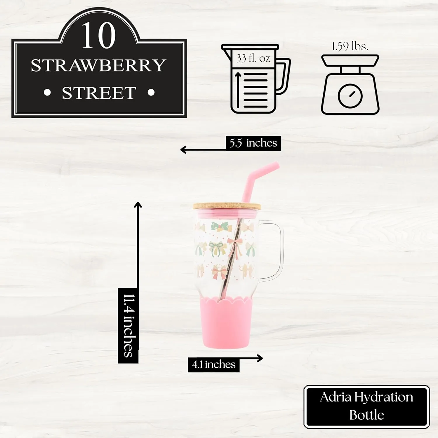 10 Strawberry Street Hydration Travel Tumbler
