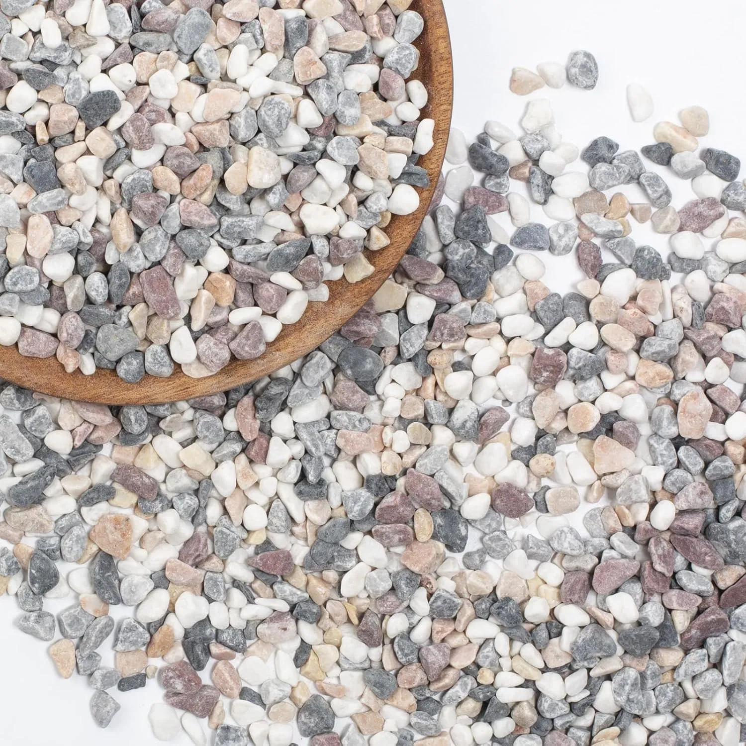 1/5 Inch Natural Decorative Stones, 10lb Bag ¨C Great for Large Garden Pathways, Outdoor Planter Beds, Water Features, and Landscaping Projects. A Versatile Choice for Enhancing Aesthetic Appeal