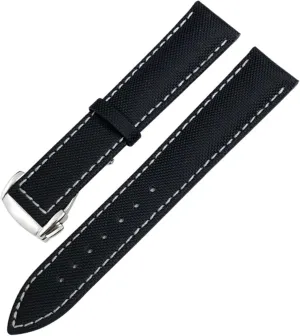 19mm 20mm 21mm 22mm High Density Nylon Watchband for Omega Planet Ocean Seamaster 300 Speedmaster Fabric Leather Canvas Watch Strap