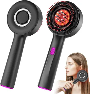 2-in-1 Electric Hair Oil Applicator & Electric Scalp Massager Brush, IPX7 Waterproof Hair Brushes with Adjustable Speed