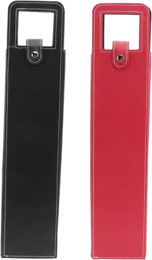 2 Pack Leather Wine Bottle Protector Sleeve Bottle Cover for Travel Liquor Perfume Stylish Compact