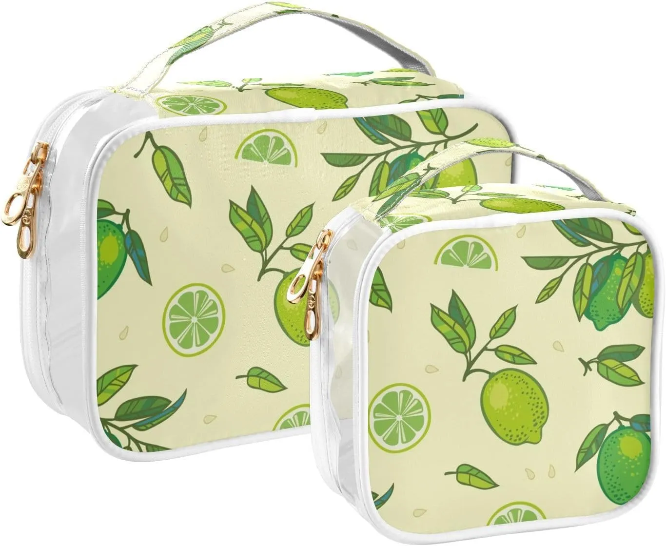 2 Pack Toiletry Bag Clear Toiletry Bags Fit Carry-on Travel Essential Clear Travel Bags for Toiletries Pears