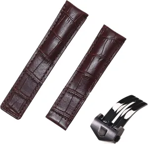 20/22/24mm Cow Leather Classic WatchBand For TAG HEUER CARRERA Aquaracer MONACO Quality Band Soft Watch Strap Wrist Bracelet