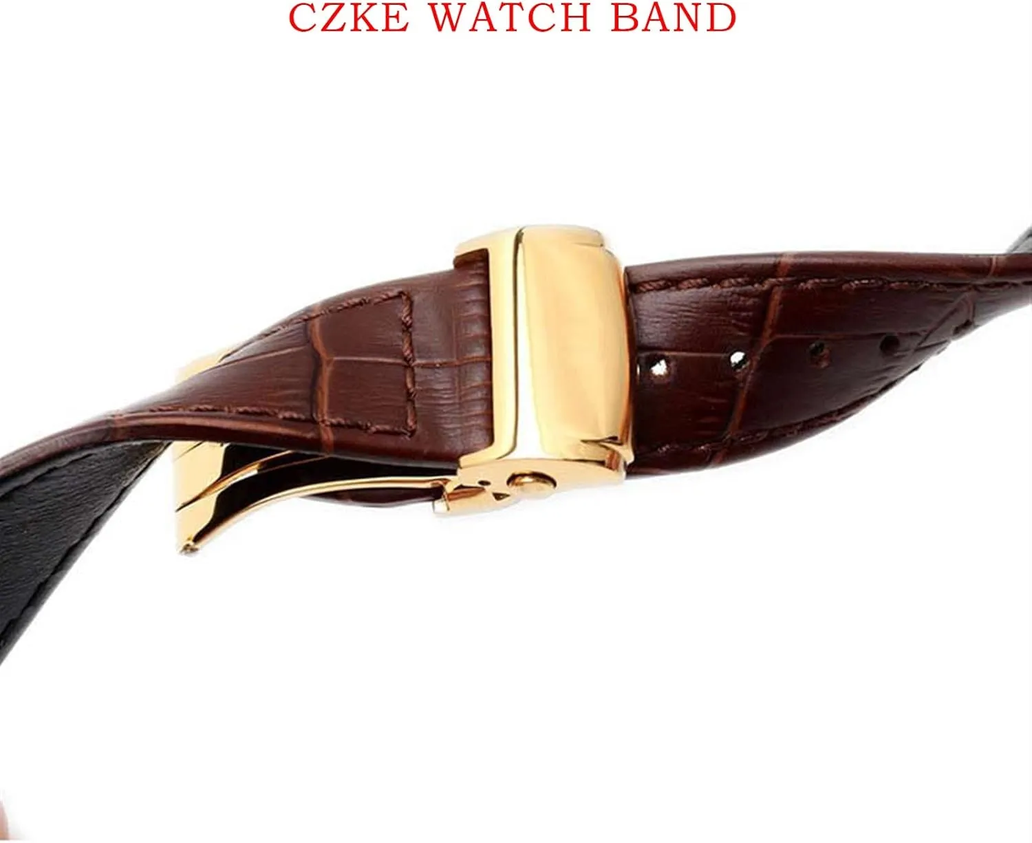 20mm 22mm for Maurice Lacroix Eliros watchband First Layer Calfskin with Folding Buckle Black Brown Cow Genuine Leather Strap