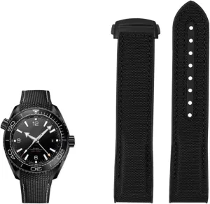 20mm 22mm Nylon Rubber Watchband For Omega PLANET OCEAN Men Deployant Clasp Strap Watch Accessorie Silicone Watch