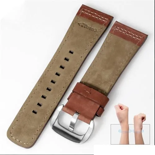 28mm Genuine Leather Strap for sevenfriday Watch Band Q203 M203 P1 P2 S2 M2 Q2 03 01 02 Brown Blue Cowhide Watch Strap