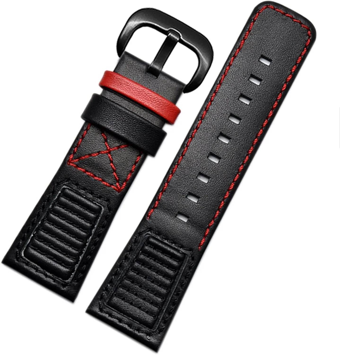 28mm Genuine Leather With Stitches Wrist Watchband Loops For Sevenfriday P3B/01 S2/01 Men Watch Strap