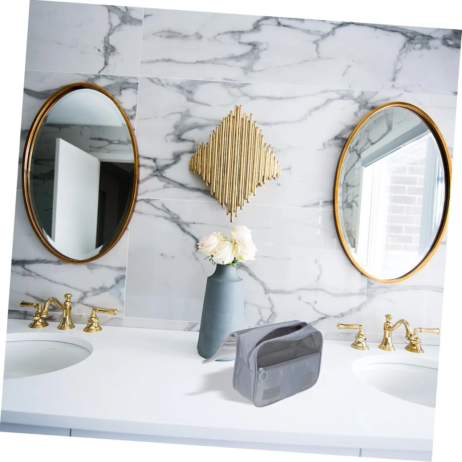 2pcs Hanging Toiletries Travel Storage Waterproof Portable Capacity Hook Wash Design Large Toiletry, Light Greyx3pcs, 40x24cmx3pcs