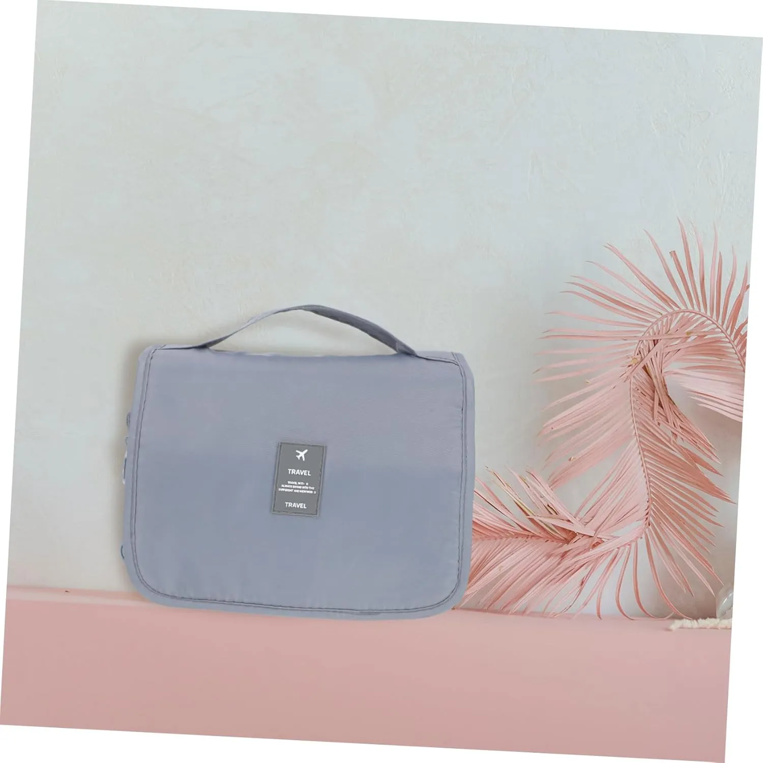 2pcs Hanging Toiletries Travel Storage Waterproof Portable Capacity Hook Wash Design Large Toiletry, Light Greyx3pcs, 40x24cmx3pcs