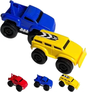 2PCS Magnetic Wall Climbing Toy Car, Anti Gravity Wall Climbing Car, Pull Back Inertial Climbing Toys Car, Emboadlie Wall Climbing, Educational Decompression Toy (Blue   Yellow)