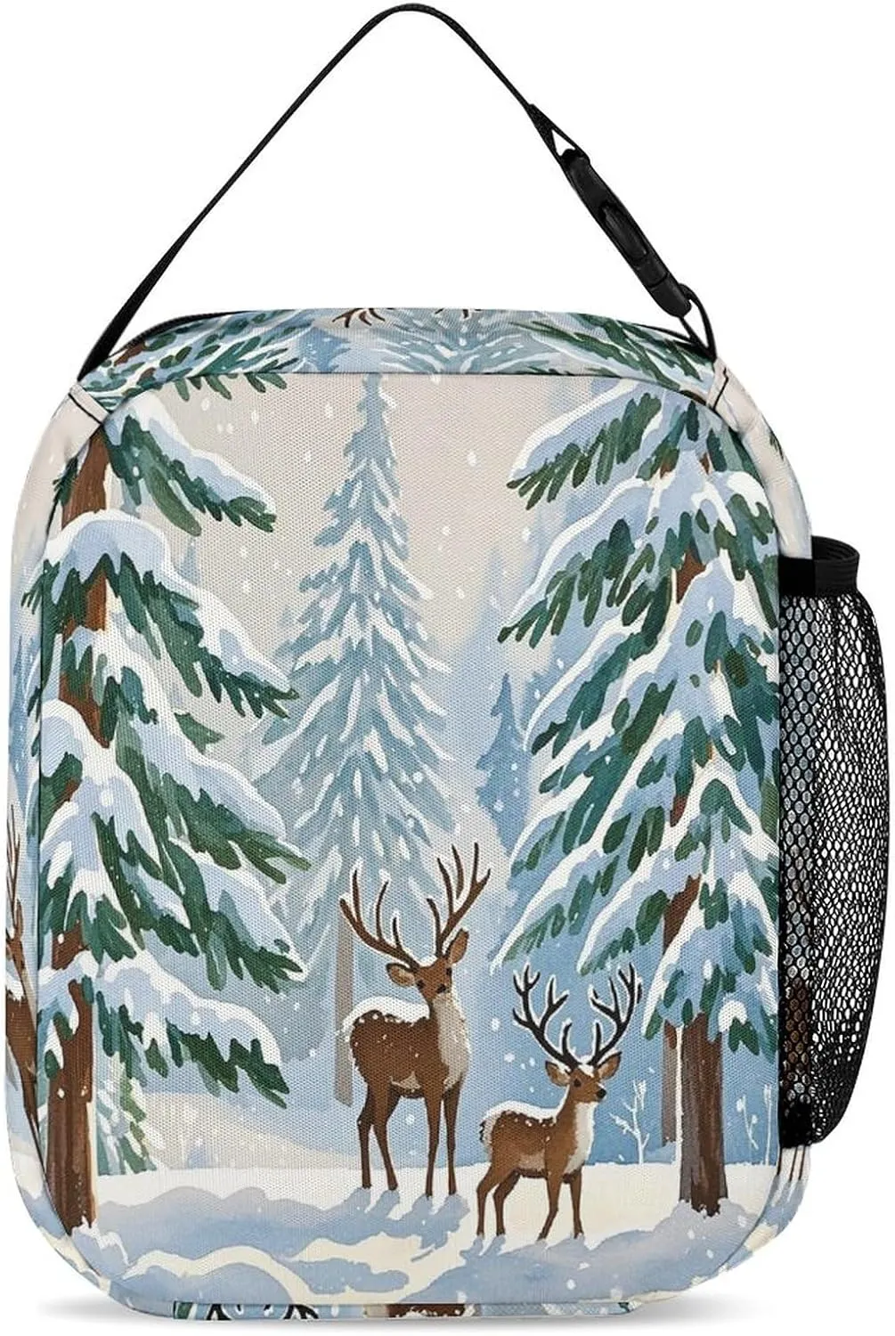 3-in-1 Backpack Lunch Bag Pencil Case Set, Lovely Fawn Print Adjustable Shoulder Straps,Spacious Storage – Perfect for Work & Travel