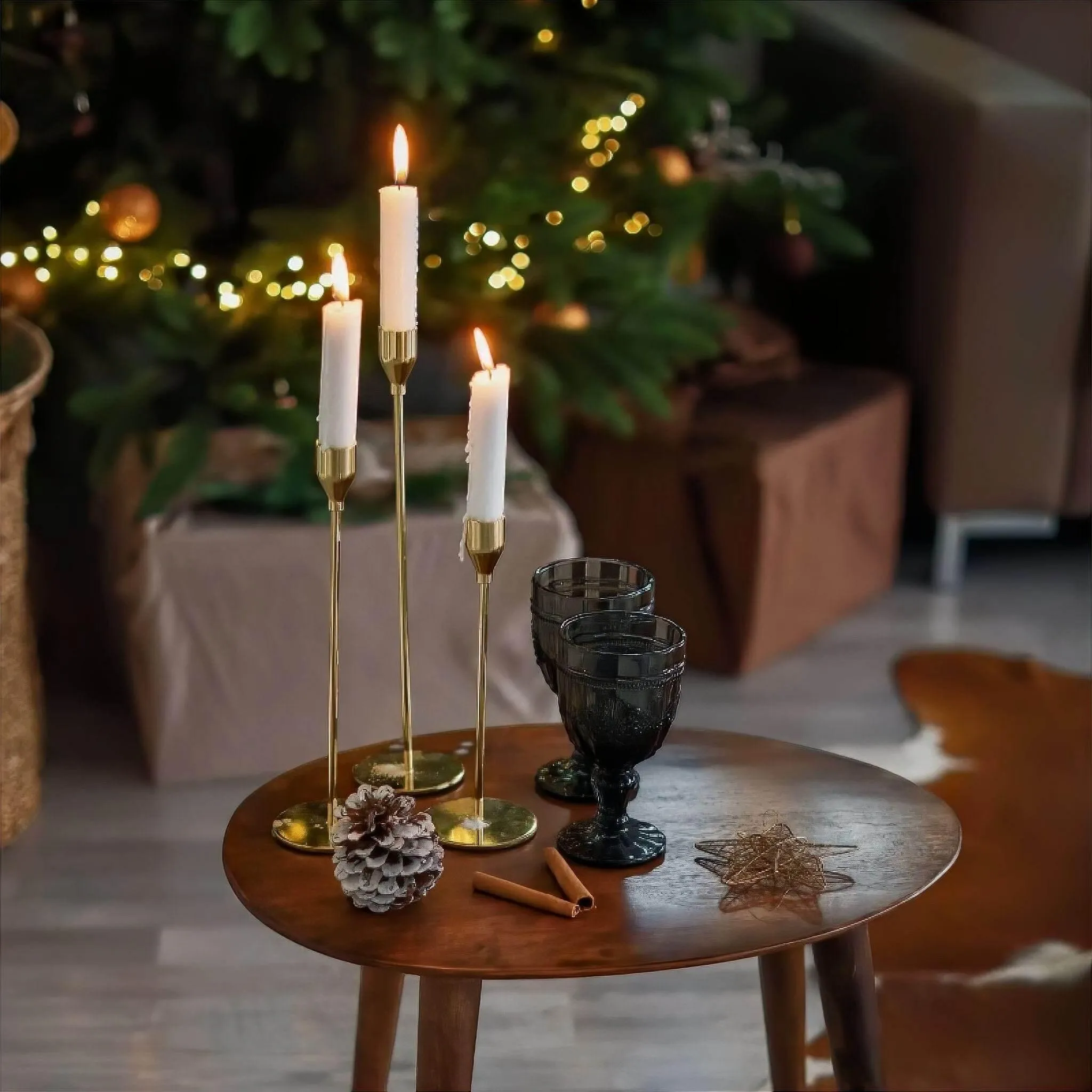 3-Piece Candle Holder Set - Decorative Accent Holders