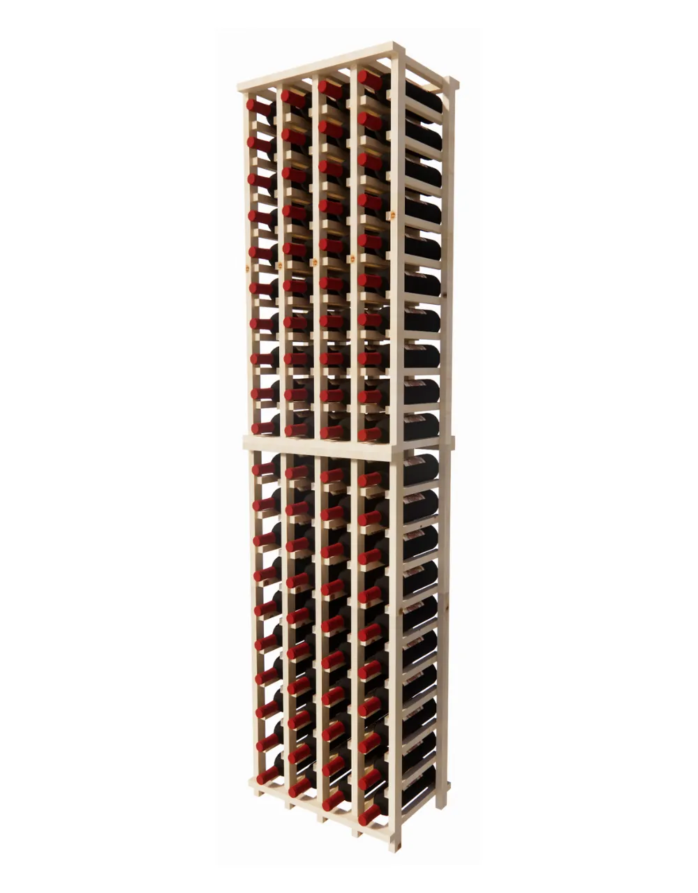 4 Column Pine Wine Rack Kit