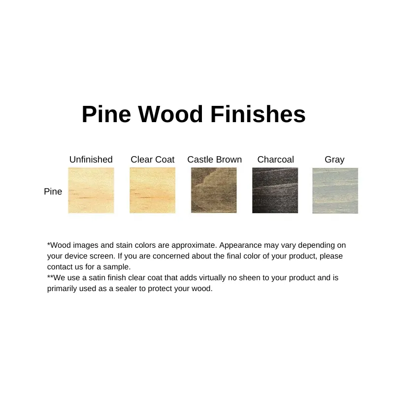 4 Column Pine Wine Rack Kit