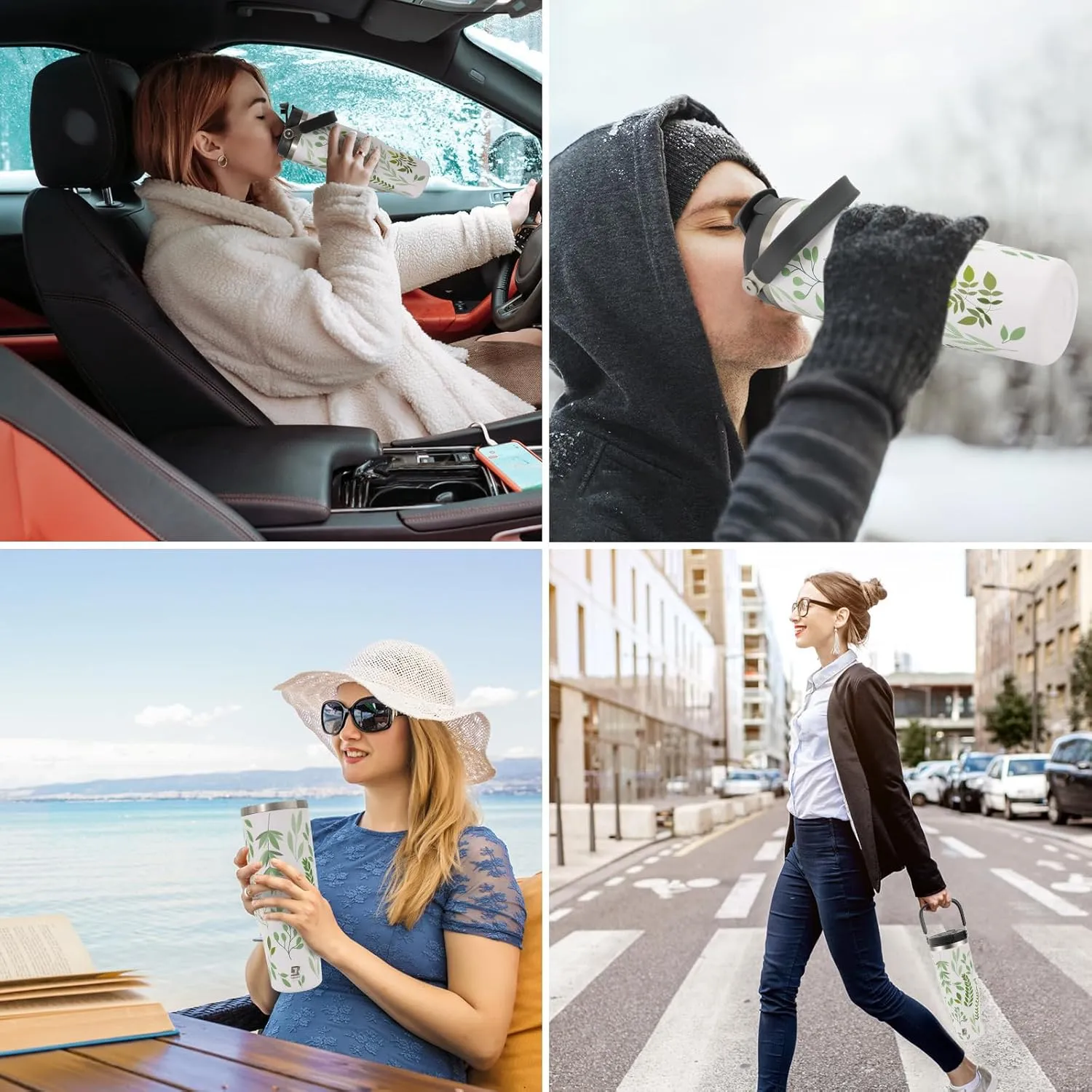 40 oz 2.0 Stainless Steel Tumbler with Leak-Proof Lid and Straw, Double-Wall Vacuum Insulated Travel Mug for Coffee, Iced Tea, or Water - Ideal for Commutes and Outdoor