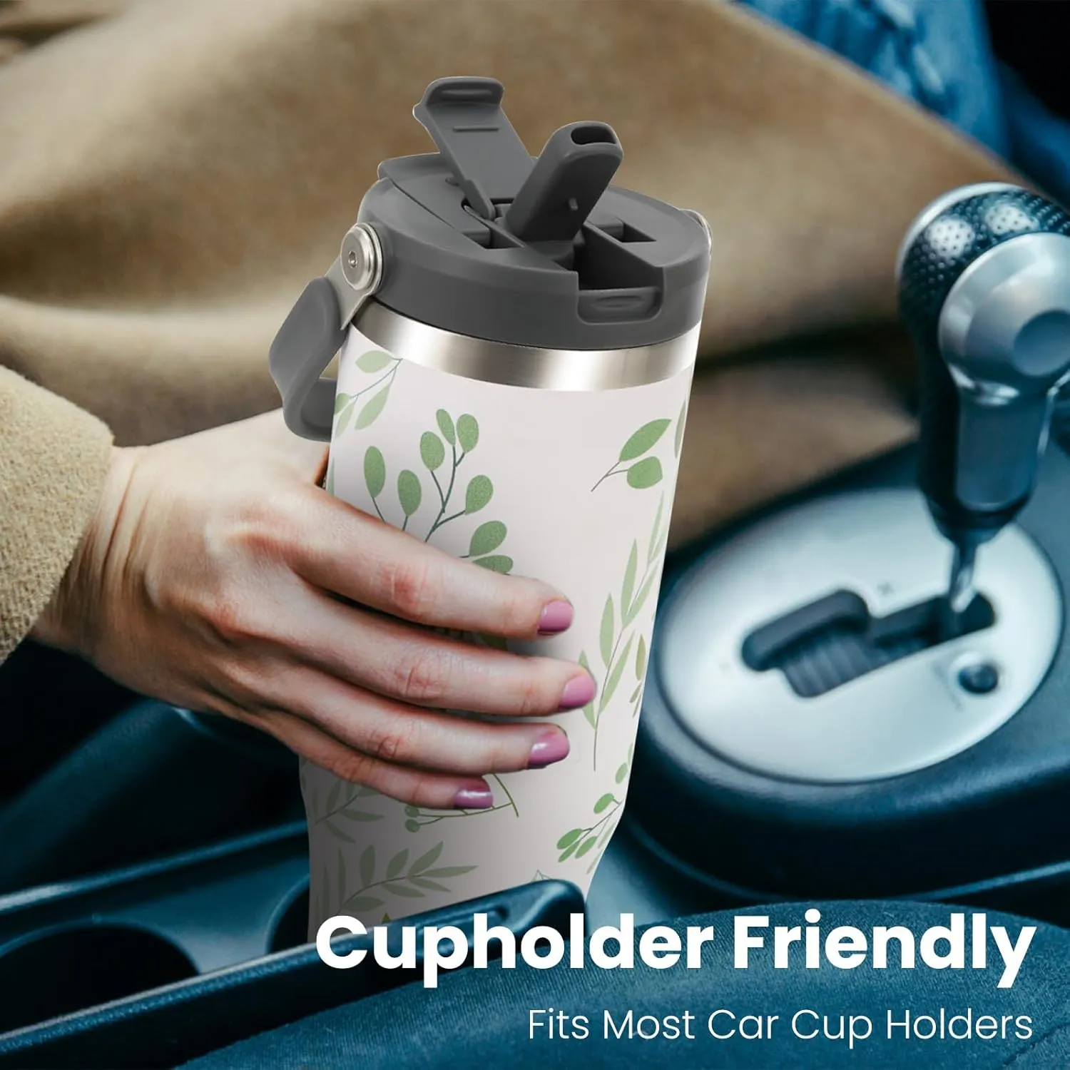 40 oz 2.0 Stainless Steel Tumbler with Leak-Proof Lid and Straw, Double-Wall Vacuum Insulated Travel Mug for Coffee, Iced Tea, or Water - Ideal for Commutes and Outdoor