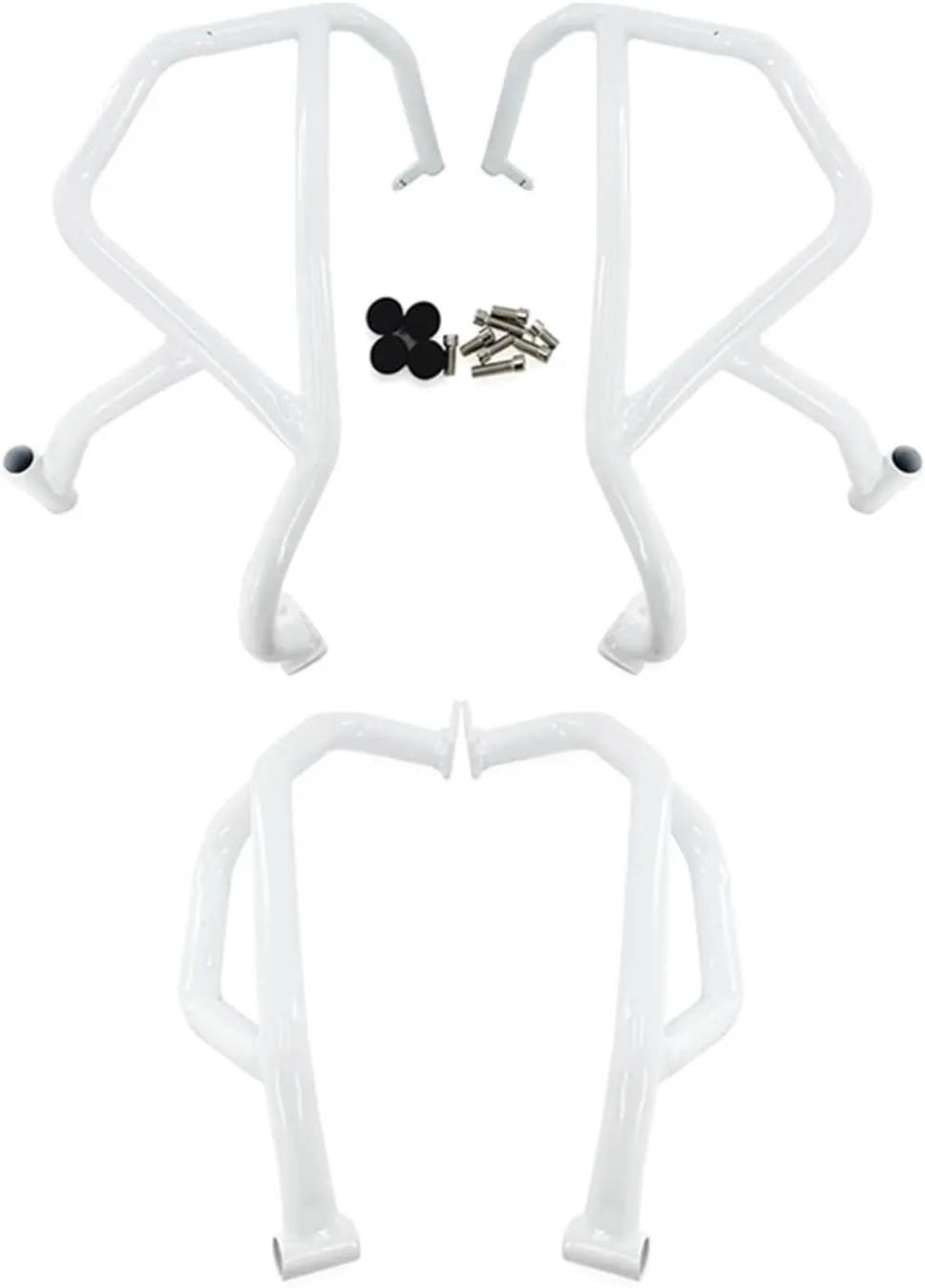 450 MT Full Set Motorcycle Engine Guard Crash Bar Fairing Bumper Fit For CFMOTO 450MT 2023 2024 2025 Frame Bar(Full Set(White))