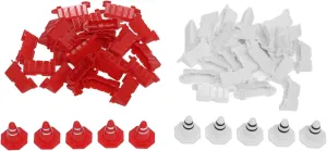 50Pcs RC Car Racing Road Barrier, Portable 10pcs RC Racing Traffic Road Cones Plastic Remote Control Car DIY Racing Track Road Barrier Drifting Race Track Road Barrier