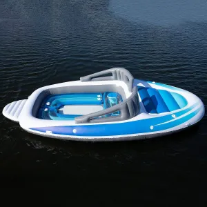6-Person Inflatable Bay Breeze Boat Island Party Island