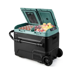 64QT Portable Compressor Fridge Freezer for Vehicles Camping Travel Truck RV Boa