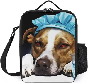 A Dog Is Sick Funny Insulated Lunch Bag Portable Cooler Tote Bag with Adjustable Shoulder Strap for Work Picnic