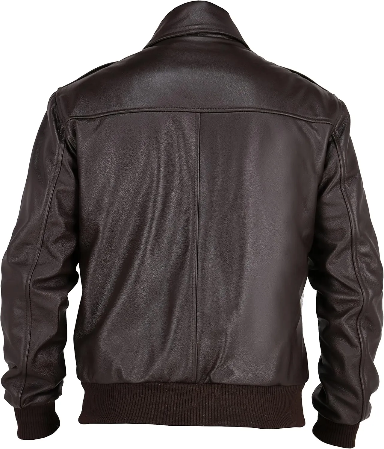 A2 Aviator Brown WWII Flying Tiger Jacket - Pilot Jackets for Men - Bomber Leather Jacket Men