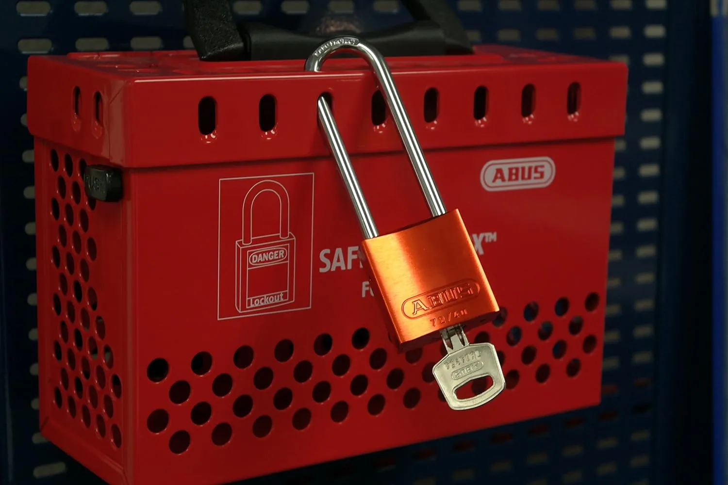 ABUS 72/40HB75 KD Aluminum Safety Padlock Keyed Different with 3" Shackle, Orange (Model: 72ALHB/40-75 KD Orange 3” Shackle)