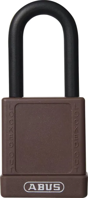 ABUS Brown 1-1/2" 74/40 KD Safety Lockout Non-Conductive Keyed Different Padlock with 1-1/2-Inch Shackle, 1 Count