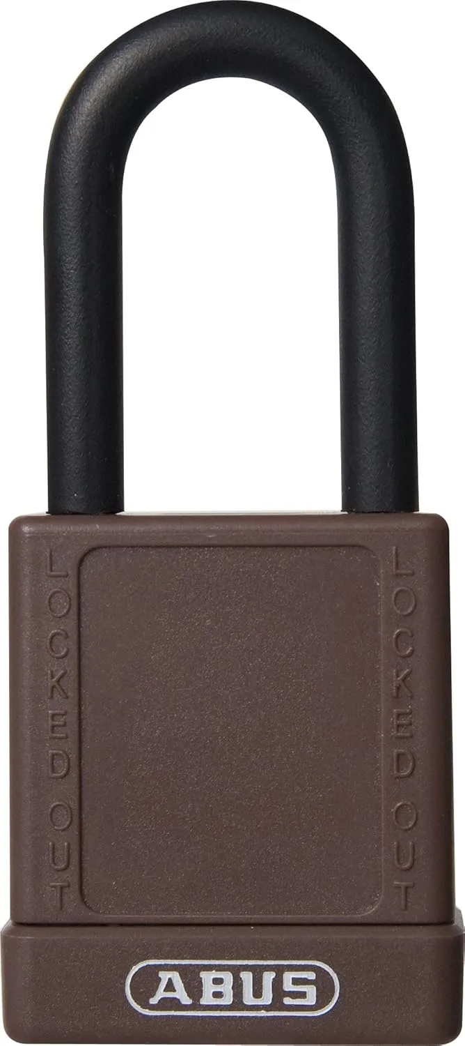 ABUS Brown 1-1/2" 74/40 KD Safety Lockout Non-Conductive Keyed Different Padlock with 1-1/2-Inch Shackle, 1 Count