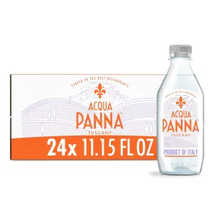 Acqua Panna Natural Spring Water, 11.15 FL OZ Plastic Water Bottles (24 Count)