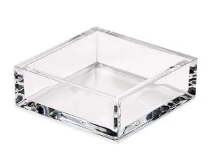 Acrylic Cocktail Napkin Holder - Crystal Clear