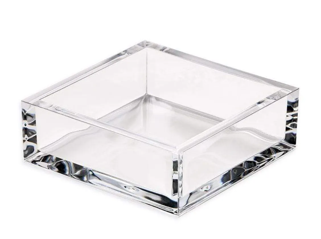 Acrylic Cocktail Napkin Holder - Crystal Clear