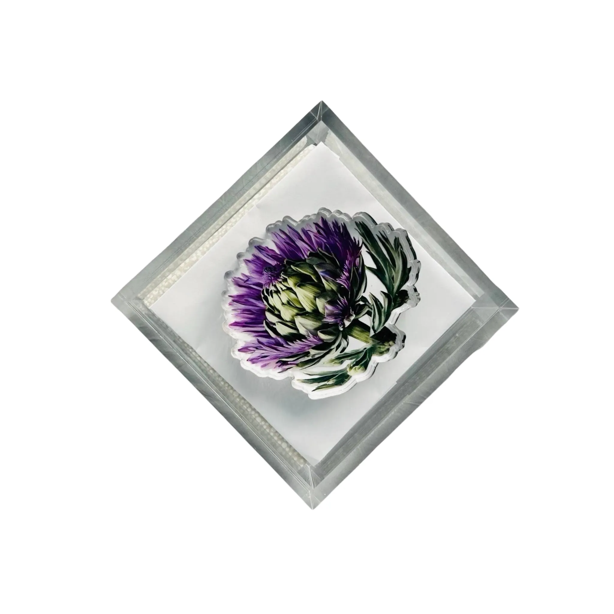 Acrylic Napkin Weight | Artichoke