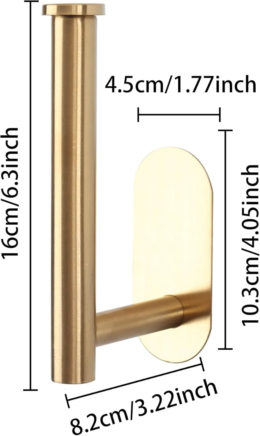 Adhesive Curtain Holdbacks - 4 Pack No Drill Tie Backs Hooks for Drapes, Damage-Free Wall Mounted Curtain Holders with Strong Adhesive (4, Gold)
