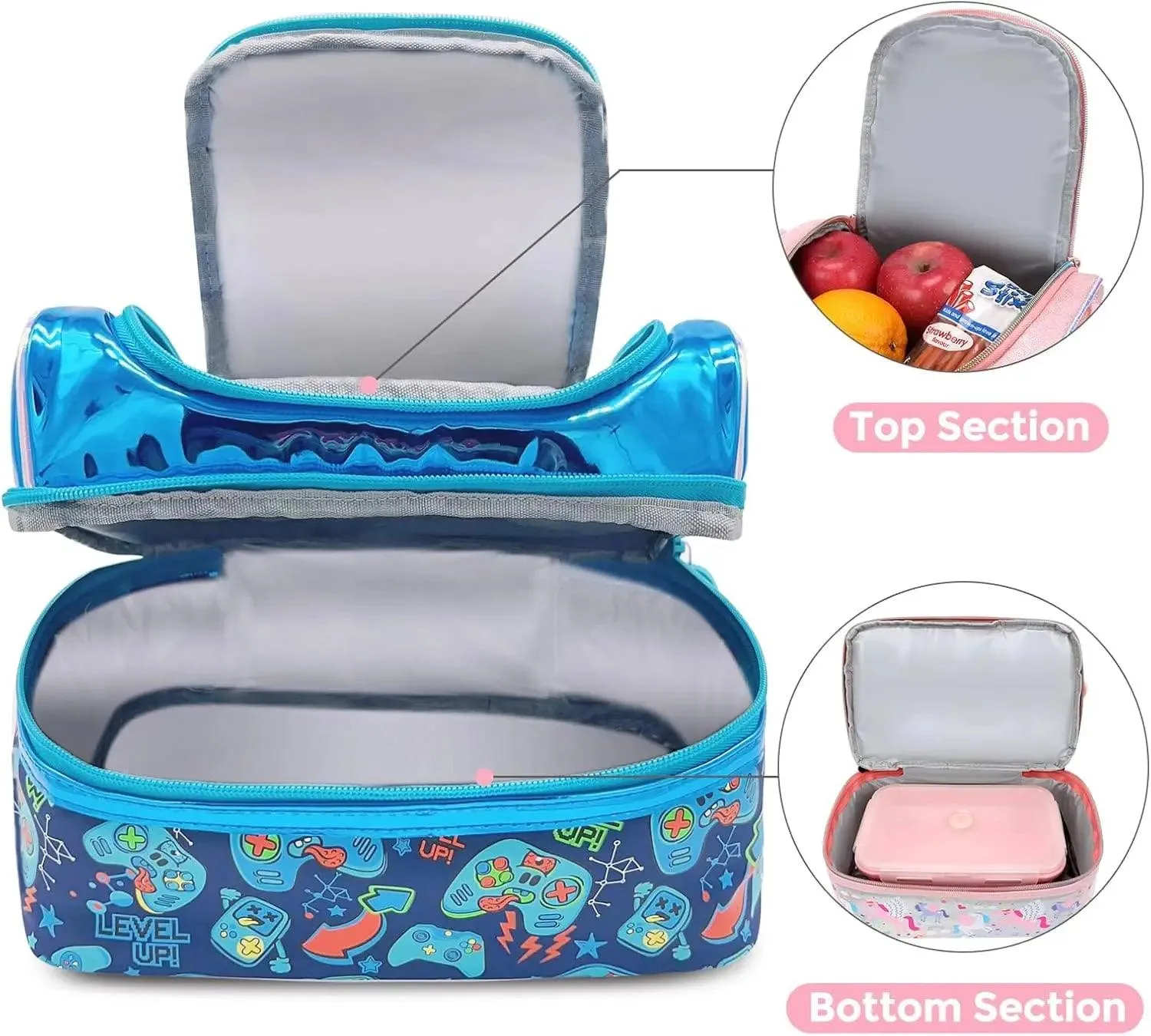 AESTHETIC GAMER DUAL COMPARTMENT LUNCH BAG