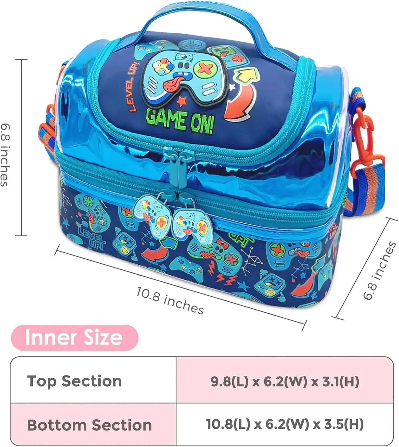 AESTHETIC GAMER DUAL COMPARTMENT LUNCH BAG