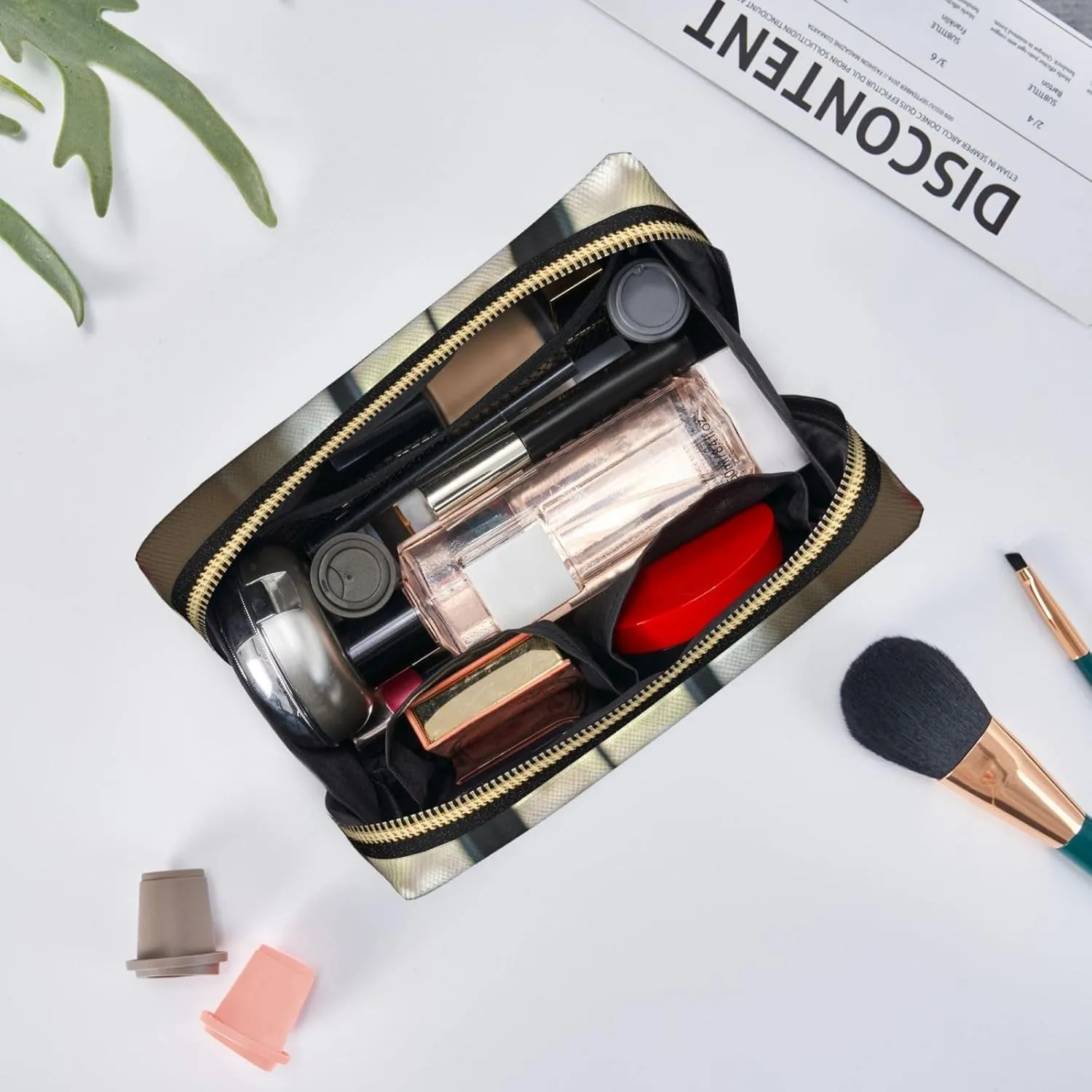 Afternoon Tea Toiletry Pouch, Travel-Friendly Makeup Organizer For Makeup Brushes, Lipsticks