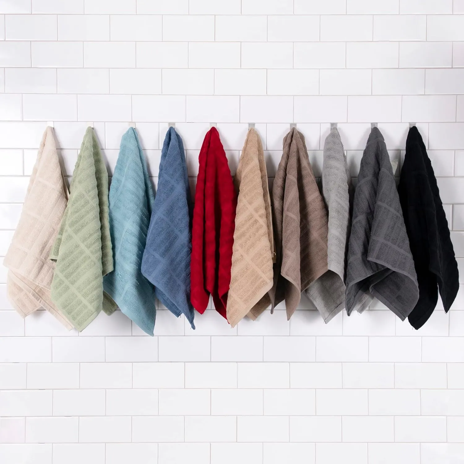 All-Clad Solid Kitchen Towels: Highly Absorbent, Super Soft Long Lasting - 100% Cotton, 17"x30" Tea Towels for Cleaning & Drying Dishes, Pans, Glassware, or Countertops, (2-Pack), Pewter