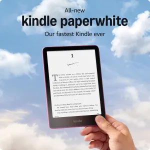 All-new Amazon Kindle Paperwhite (16 GB) – Our fastest Kindle ever, with new 7" glare-free display and weeks of battery life – Raspberry
