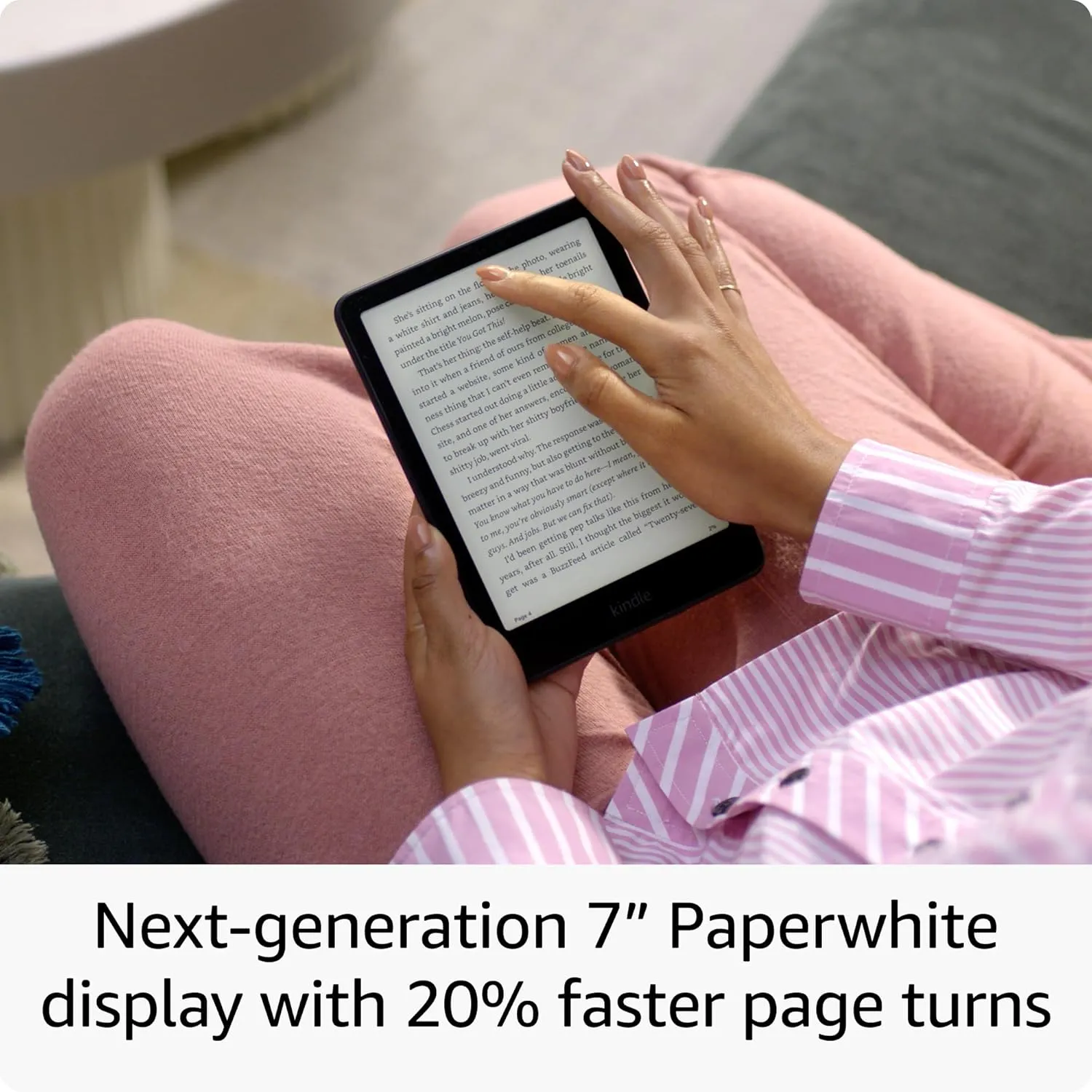 All-new Amazon Kindle Paperwhite Signature Edition (32 GB) – Our fastest Kindle with an auto-adjusting front light, wireless charging, and weeks of battery life – Metallic Raspberry   3 Months Free Kindle Unlimited (with auto-renewal)