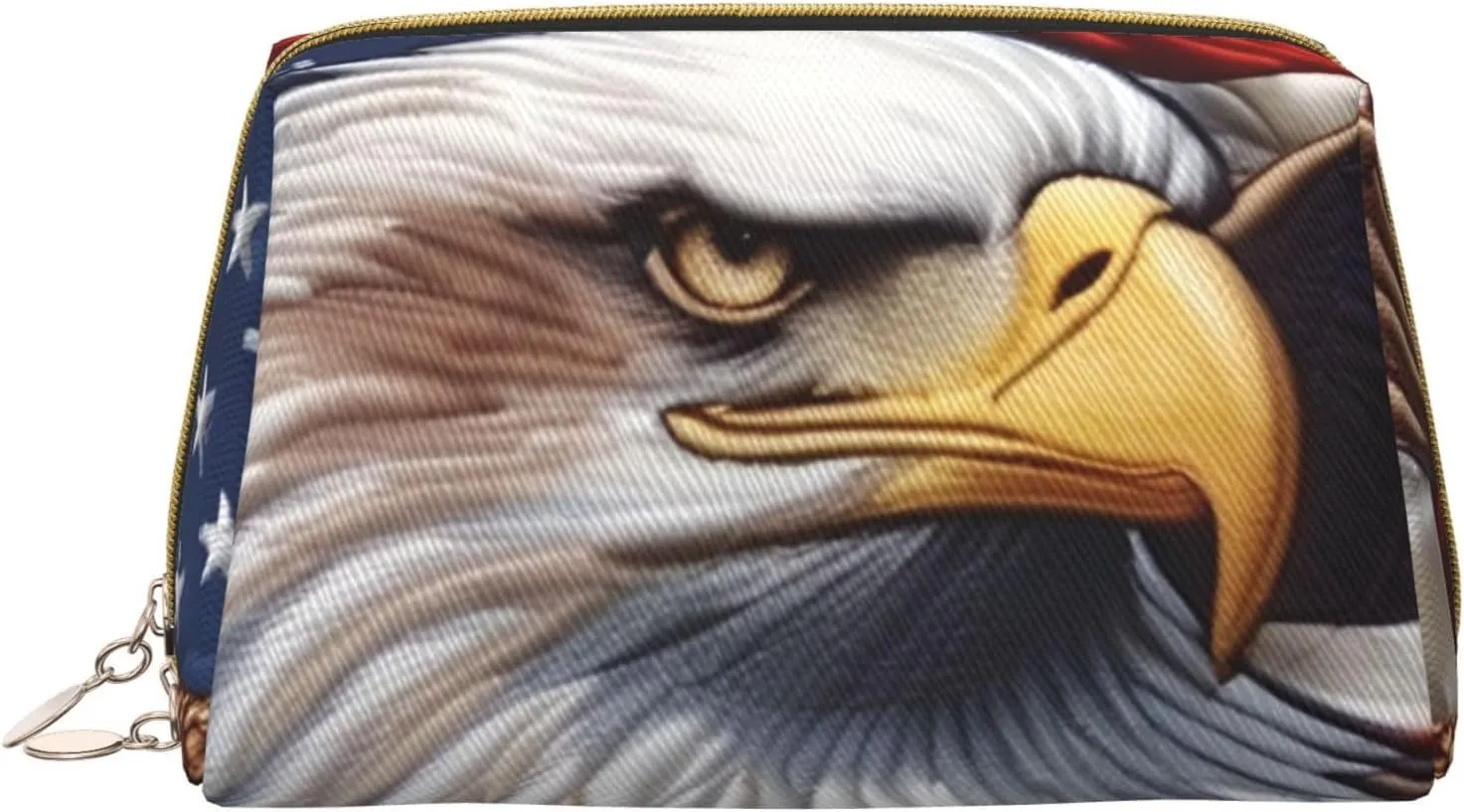 American Bald Eagle Toiletry Pouch, Travel-Friendly Makeup Organizer For Makeup Brushes, Lipsticks