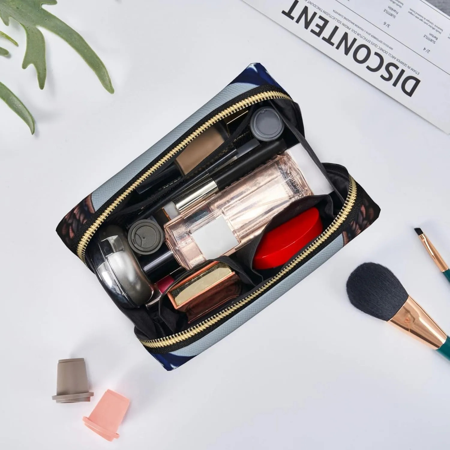 American Bald Eagle Toiletry Pouch, Travel-Friendly Makeup Organizer For Makeup Brushes, Lipsticks