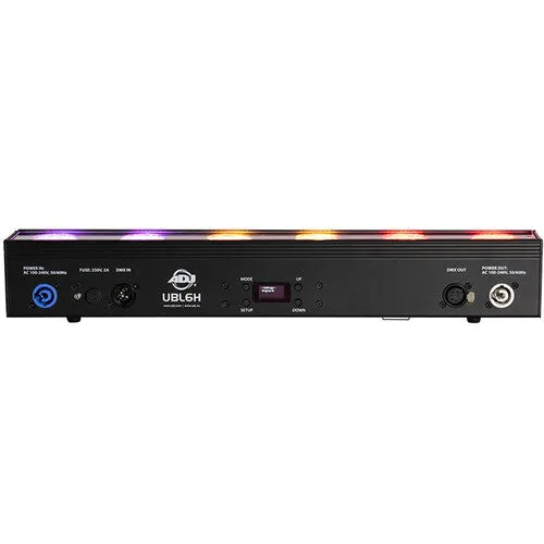 American DJ UBL6H RGBAL UV Linear Light Bar with Diffusion Filter (6 LEDs)