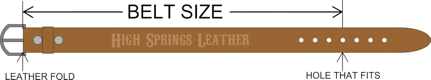 American Firefighter Brown Leather Name Belt