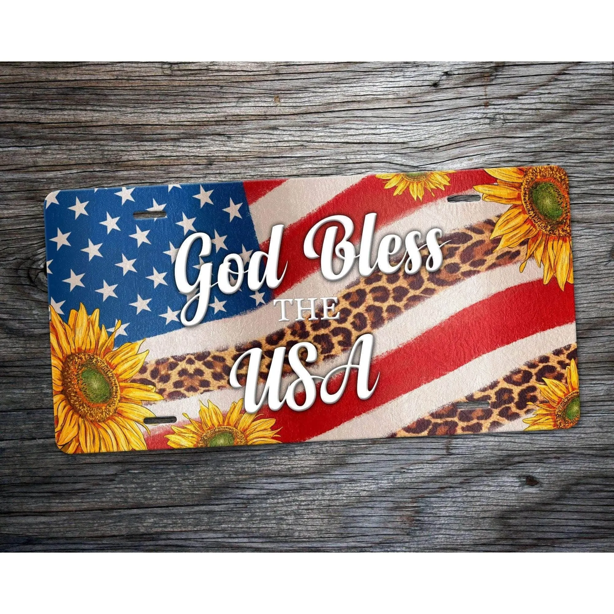 American Flag Personalized License Plate | Custom Patriotic Car Tag | Personalized Kreation