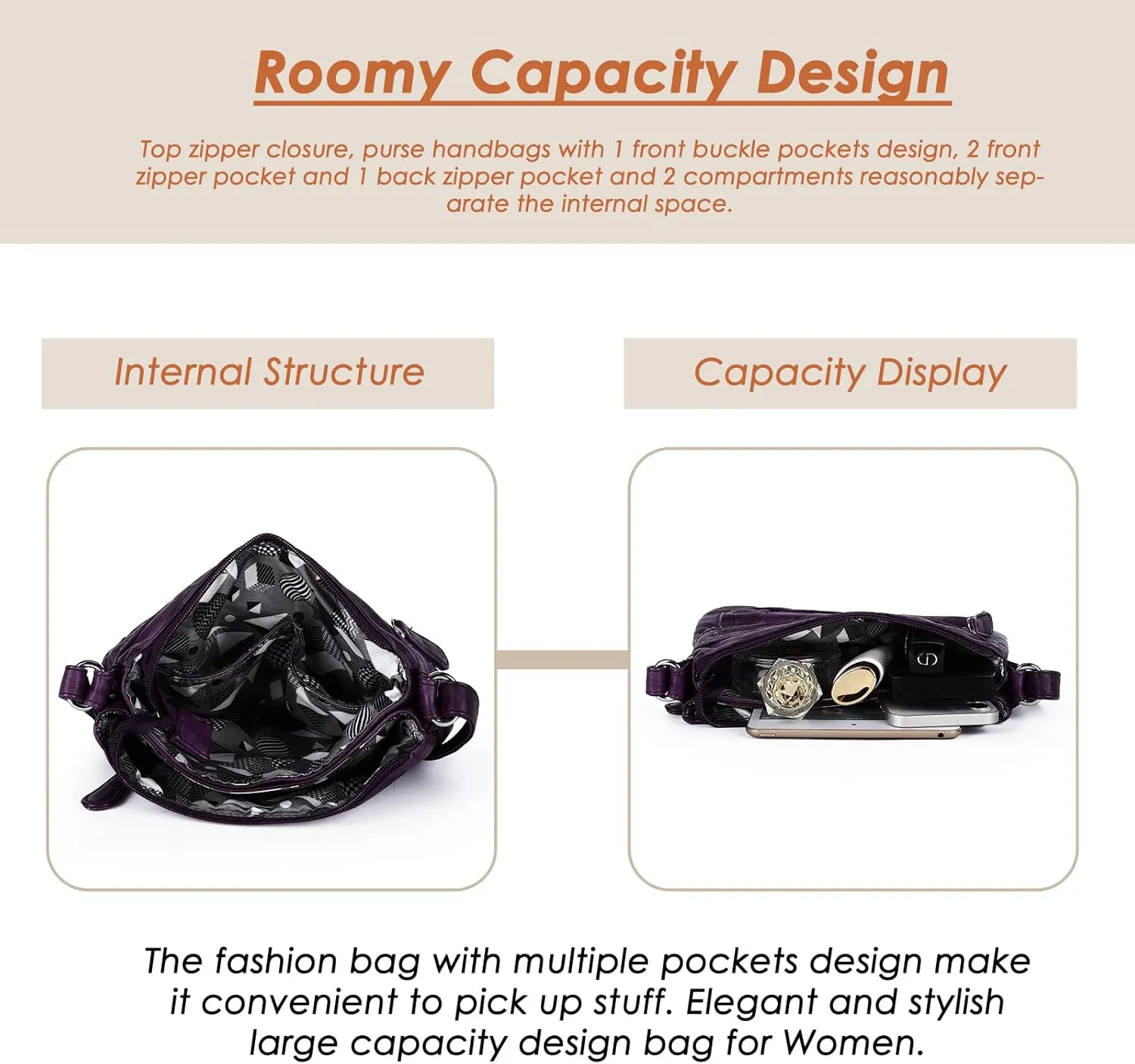 Angel Kiss Crossbody Bags for Women PU Leather Shoulder Handbag Ladies Purses and Handbag with adjustable Strap